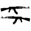 radioflyer AK 47 Rifle silhouette